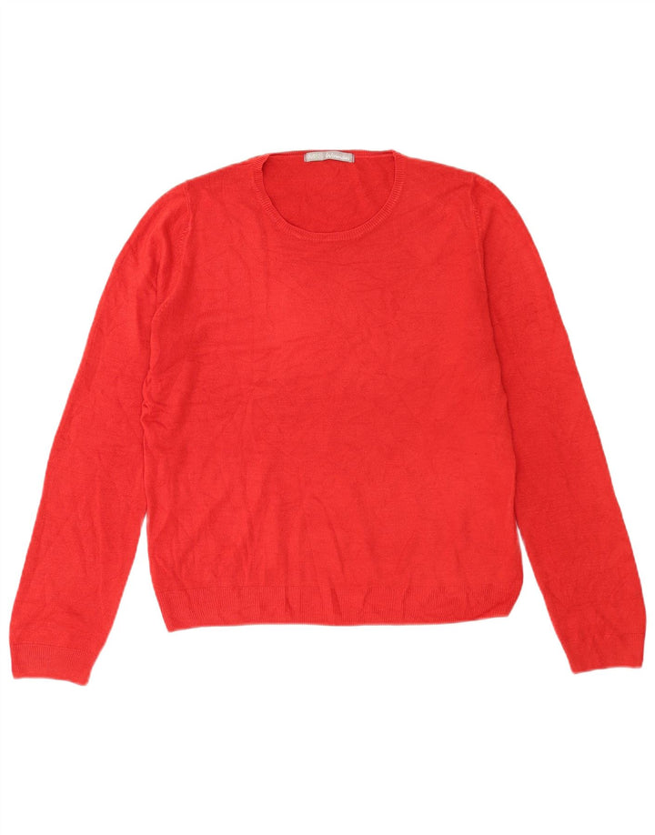 Marks & Spencer Damen Pullover mit Rundhalsausschnitt, UK 14, Größe L, Rot