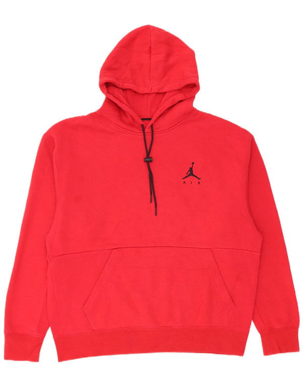 Jordan Herren-Hoodie mit Standard-Passform, XL, rote Baumwolle