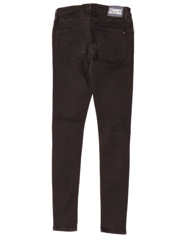 Tommy Hilfiger Slim-Jeans für Jungen, 13–14 Jahre, W28, L30, schwarze Baumwolle