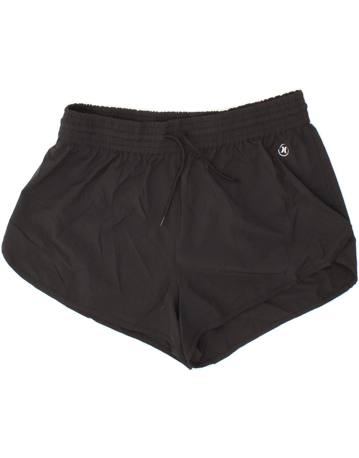 HURLEY Womens Swimming Shorts UK 18 XL Black Polyester Vintage Hurley and Second-Hand Hurley from Messina Hembry 