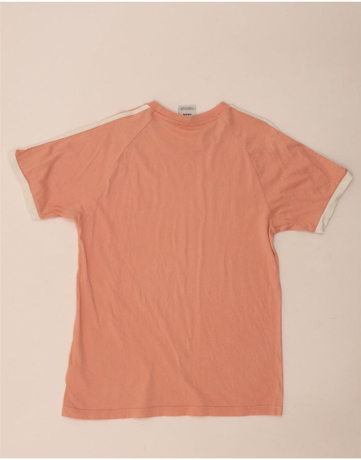 Adidas Damen T-Shirt Top UK 14 Mittelrosa Baumwolle