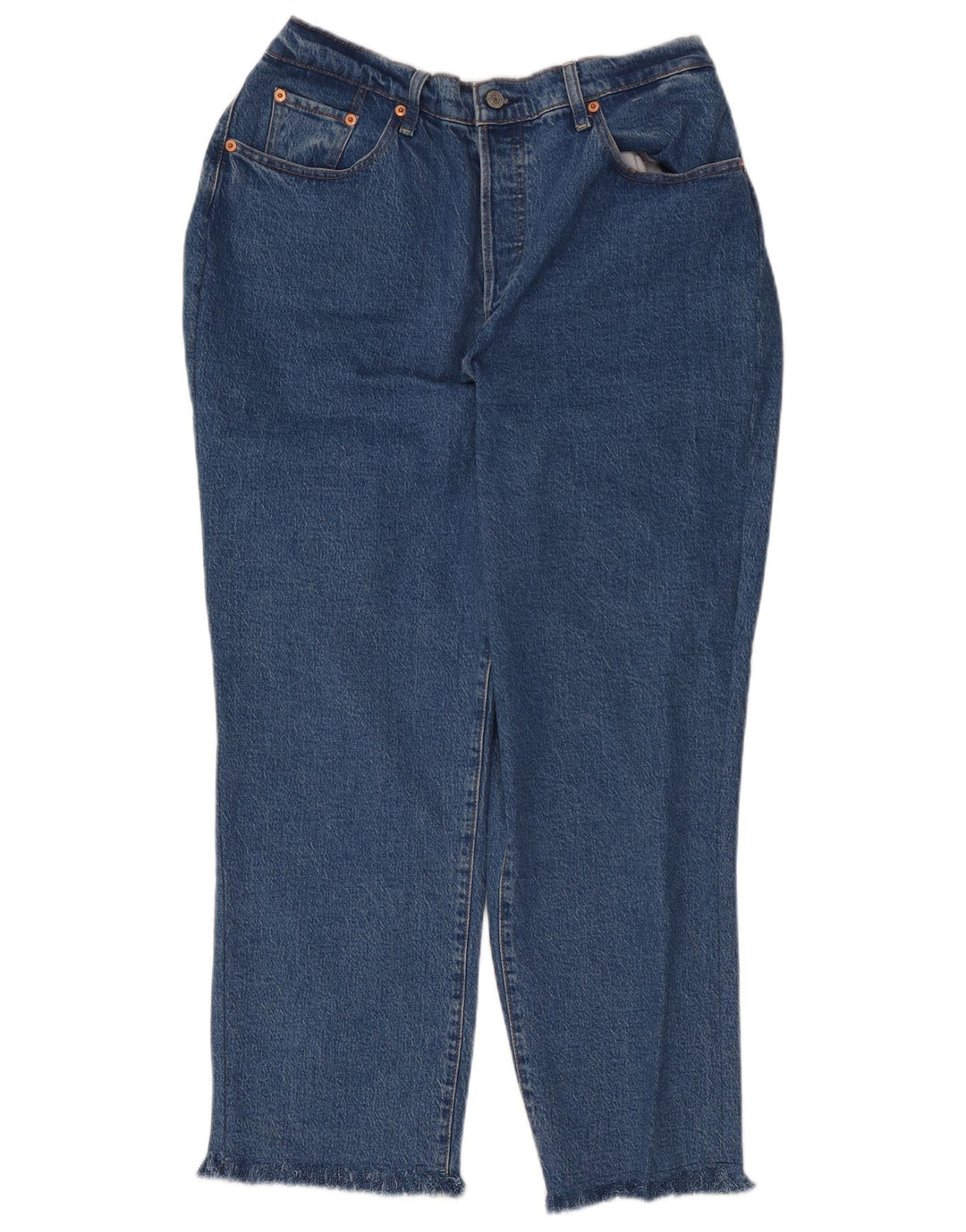 Levi's Damen-Cropped-Jeans W34 L26 Blau