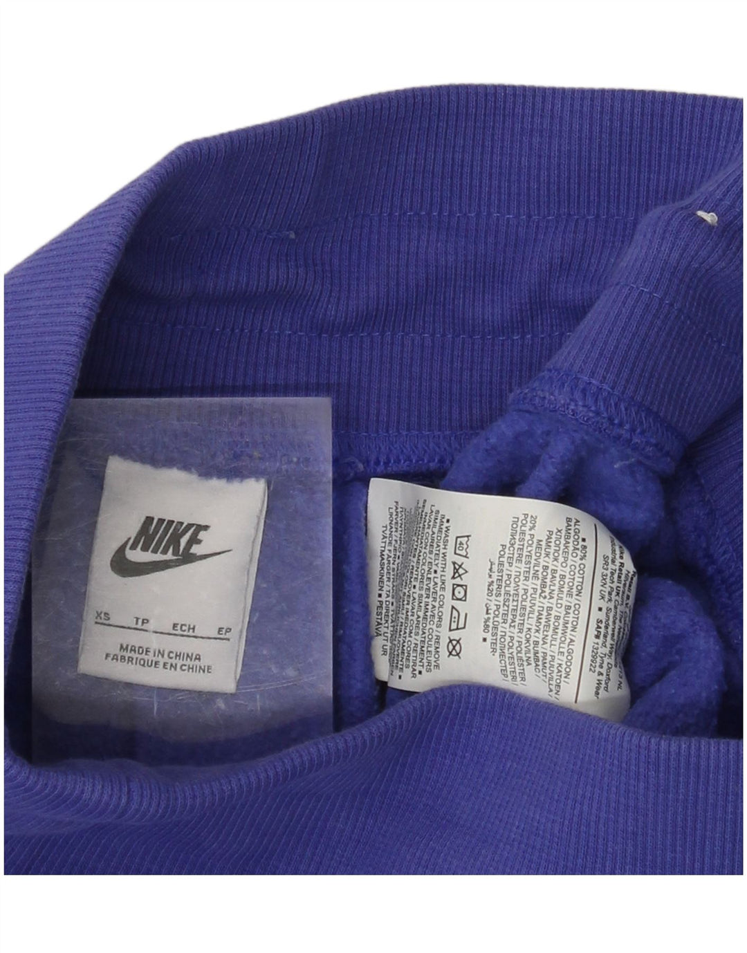 Nike Damen-Trainingshose, Jogginghose, Größe 4, XS, Blau, Baumwolle