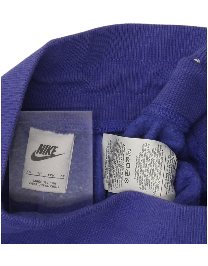 Nike Damen-Trainingshose, Jogginghose, Größe 4, XS, Blau, Baumwolle
