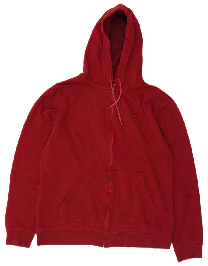DC Herren-Kapuzenpullover mit Reißverschluss, XL, rot meliert