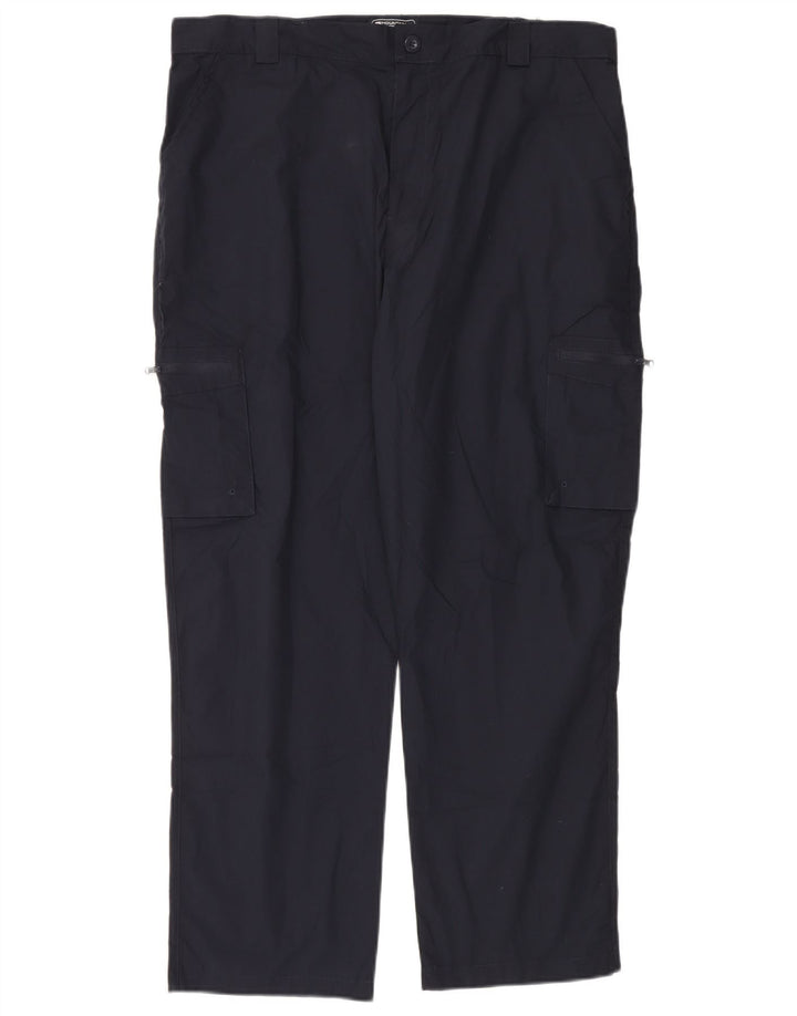 Mountain Warehouse Reguläre Herren-Cargohose, W40 L30, marineblaues Polyester