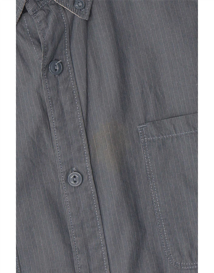 Levi's Herrenhemd XL grau gestreift aus Baumwolle