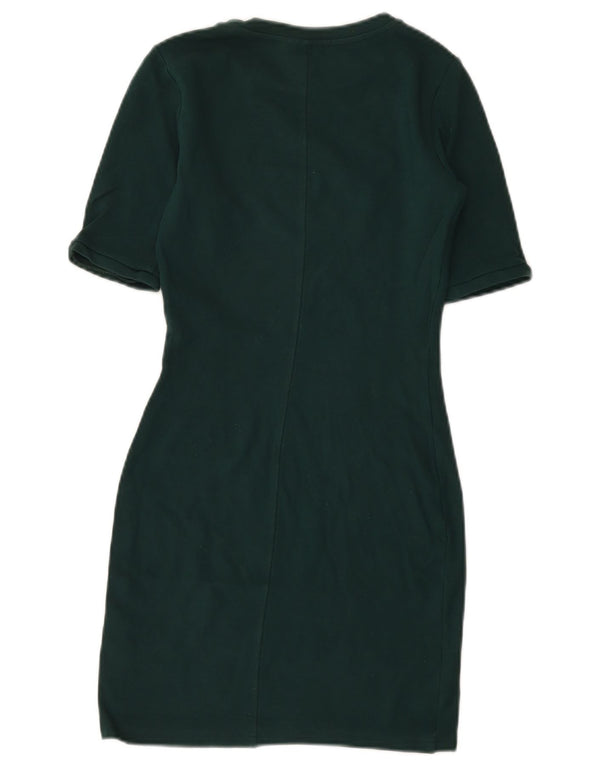 Topshop Damen Etuikleid UK 6 XS Grüne Viskose