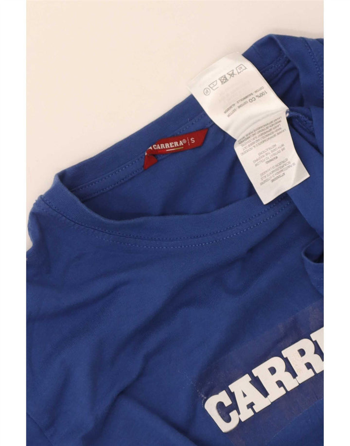 Carrera Herren-T-Shirt mit Grafik, Größe S, Blau, Baumwolle