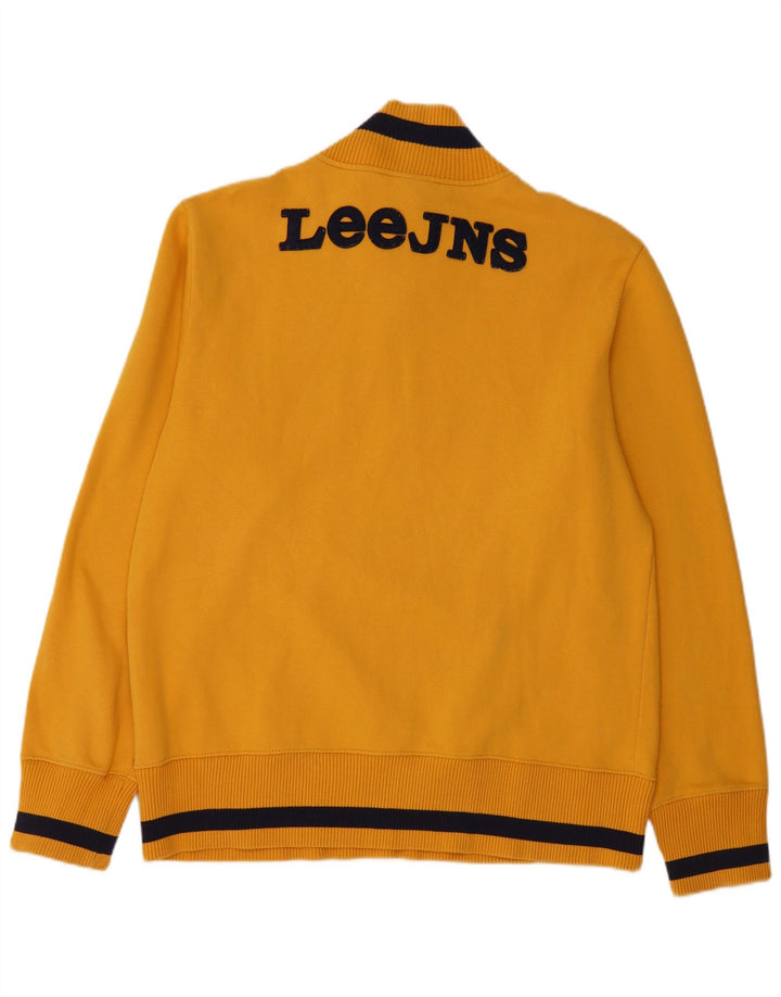 Lee Herren-Sweatshirt mit grafischem Reißverschluss, 2XL, gelbe Baumwolle