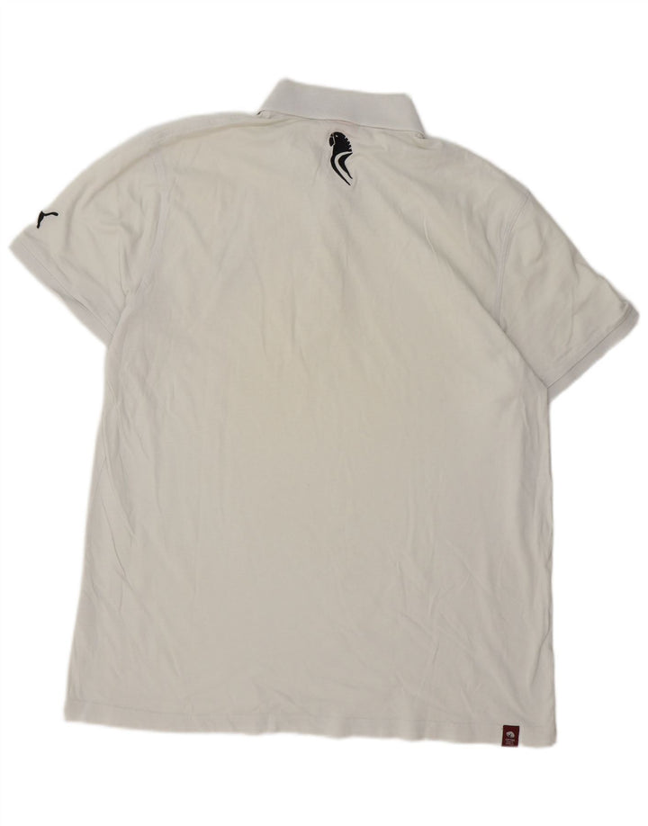 Puma Herren Poloshirt XL Weiße Baumwolle