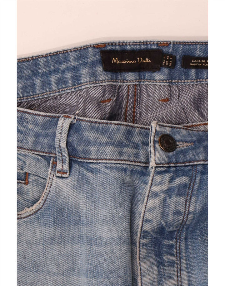 Massimo Dutti Herren-Jeans, lässige Passform, gerade Passform, EU 40, Mittel, W31, L29, Blau