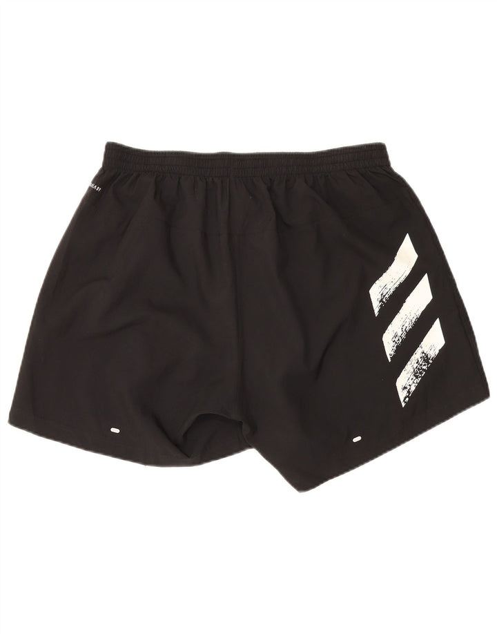 Adidas Herren Aeroready Graphic Sport Shorts Medium Schwarz Polyester