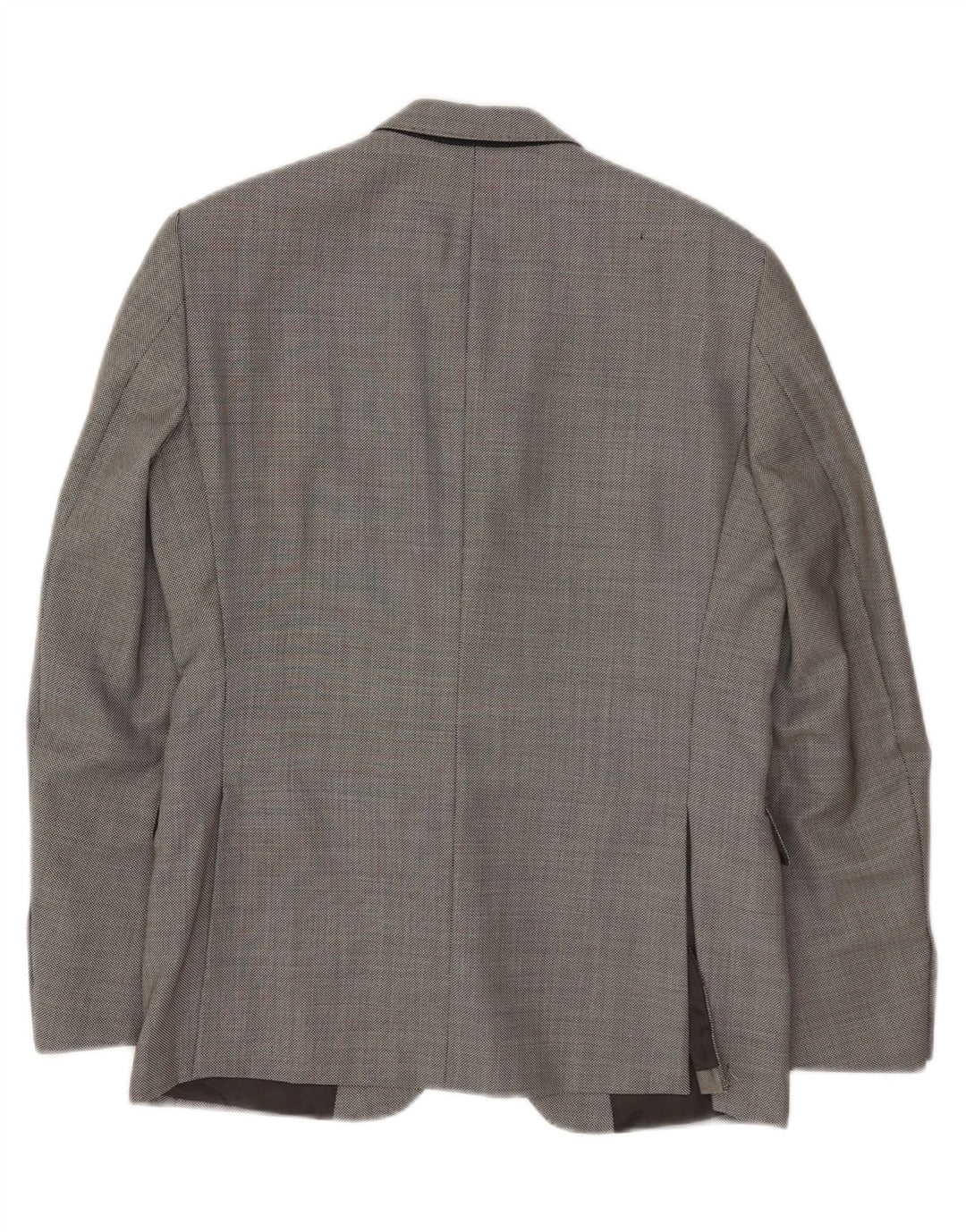 Cerruti 1881 Herren-Blazer mit 2 Knöpfen, schmal, IT 50, groß, graue Schurwolle