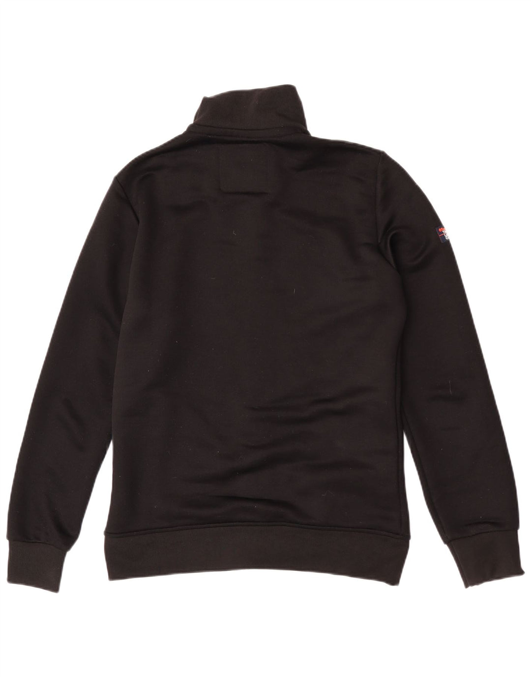 Superdry Herren-Trainingsanzugoberjacke aus mittelschwarzem Polyester