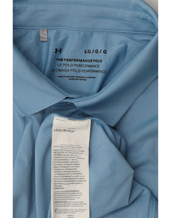 Under Armour Herren-Poloshirt, großes blaues Polyester