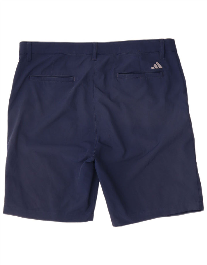 Adidas Herren Chino Shorts W34 Large Marineblau Polyester