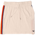 Superdry Damen Minirock UK 12 Medium W30 weiß gestreifte Baumwolle
