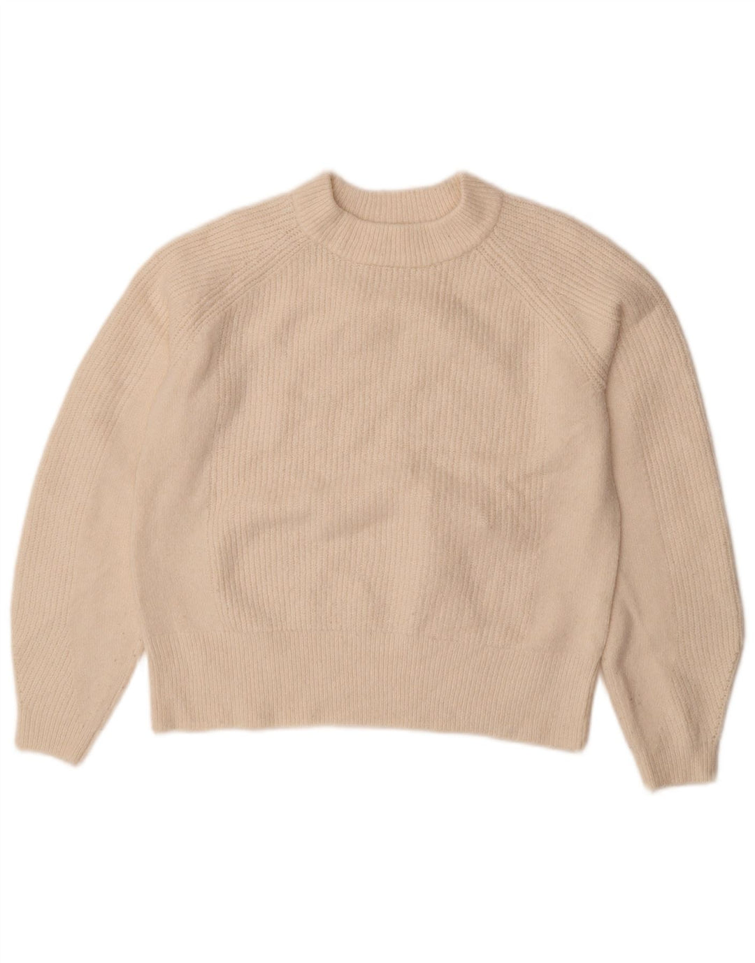 Marks & Spencer Damen-Pullover mit Rundhalsausschnitt, Gr. 10, Größe S, gebrochenes Weiß