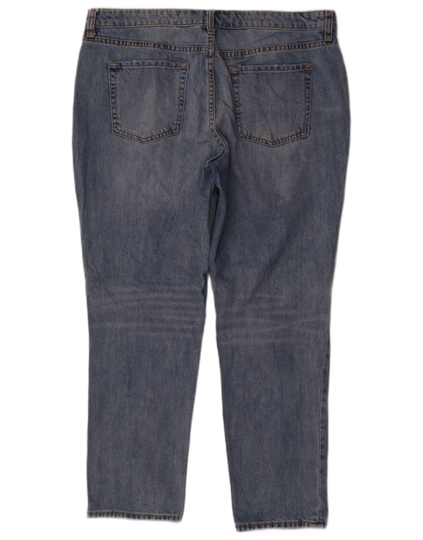 Gap Damen Sexy Boyfriend Distressed Straight Jeans UK 18 XL W36 L27 Blau