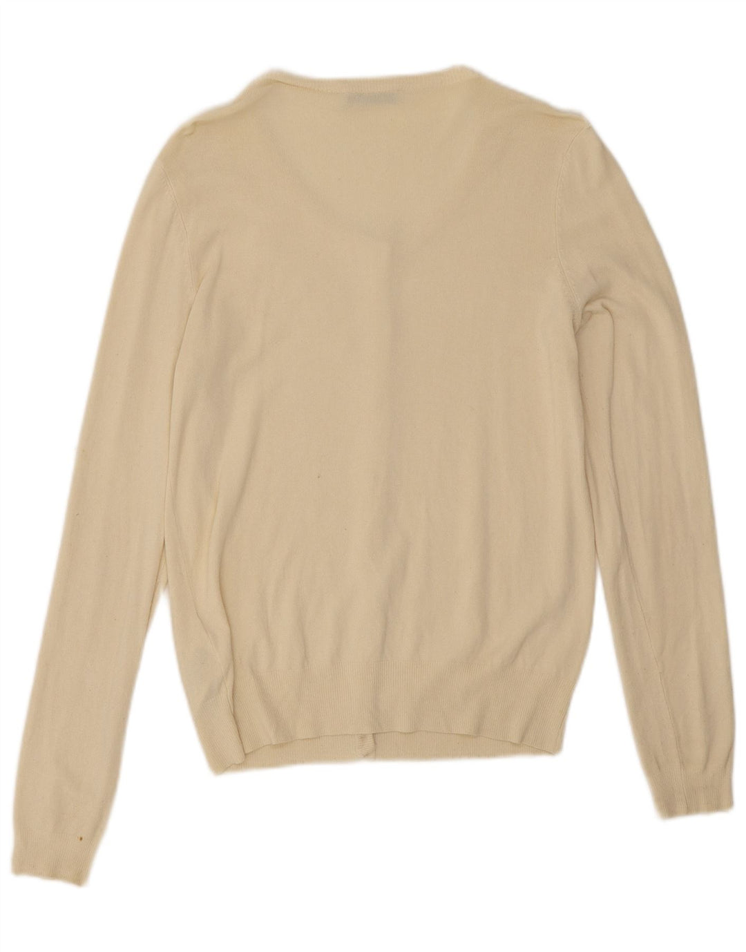 Liu Jo Damen-Strickjacke in Übergröße, Gr. 10, Größe S, cremefarbene Viskose