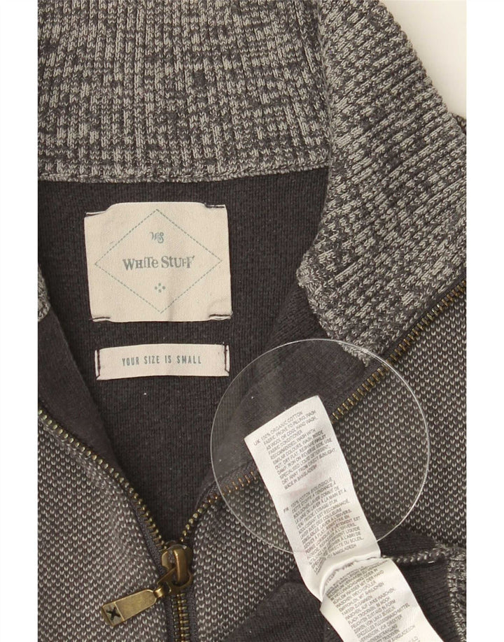 White Stuff Herren-Cardigan, Größe S, Grau, Baumwolle