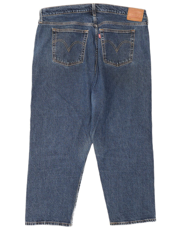 Levi's Damen 501 Straight Jeans US 16 2XL W40 L26 Blaue Baumwolle