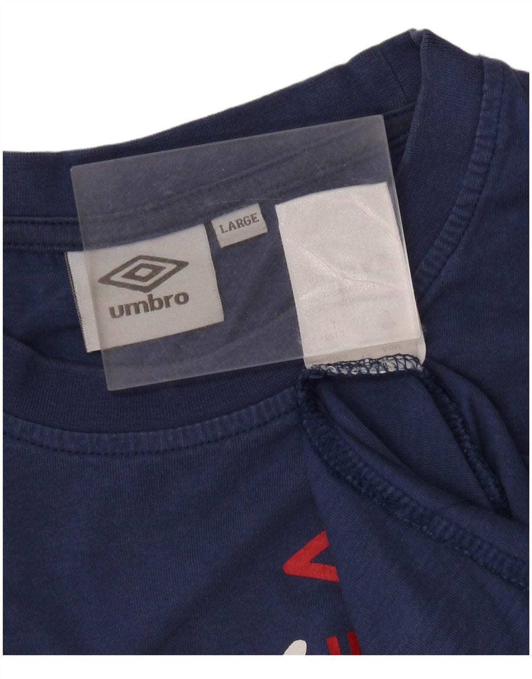 UMBRO Herren-T-Shirt mit Grafik, groß, marineblau, Baumwolle