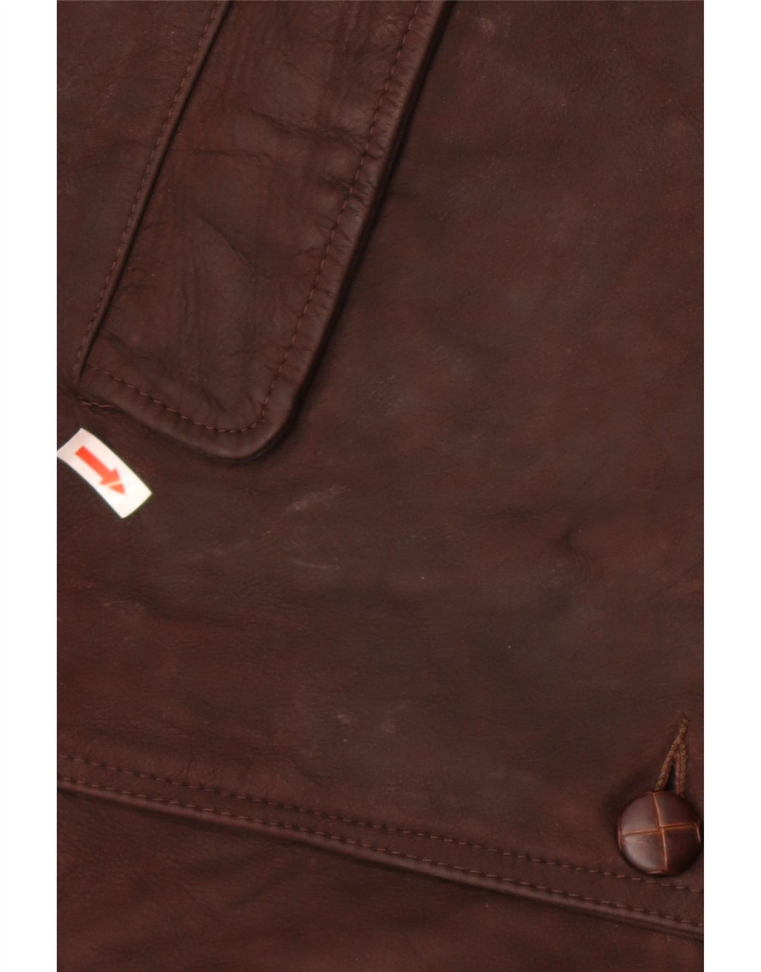 Vintage Herren Lederjacke IT 48 Mittelbraunes Leder