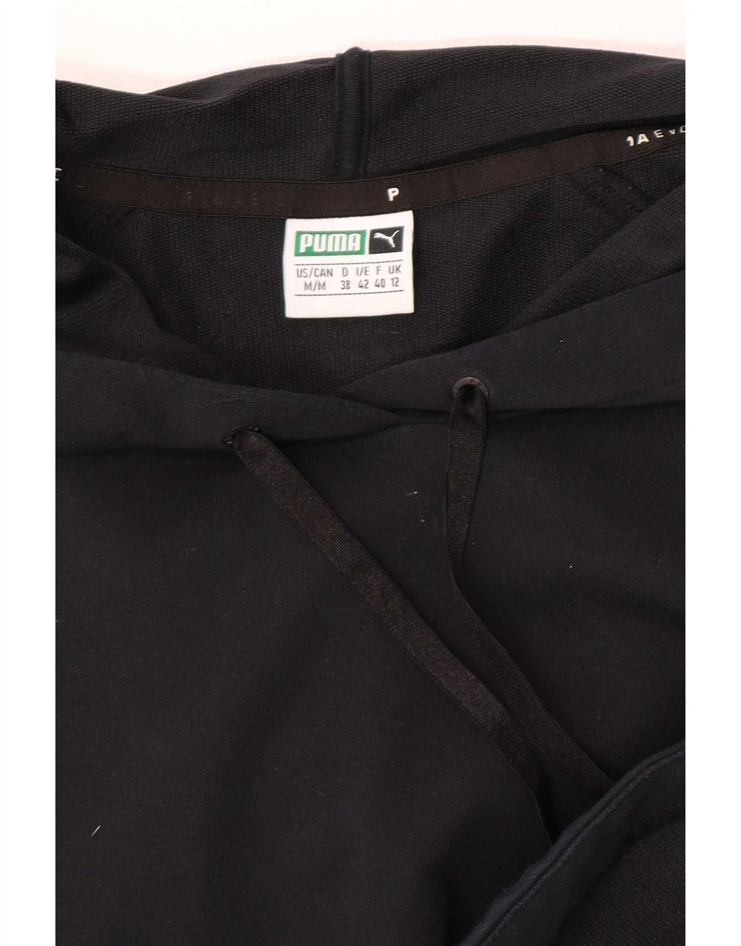 Puma Damen Übergroßer Kapuzenpullover UK 12 Medium Schwarz