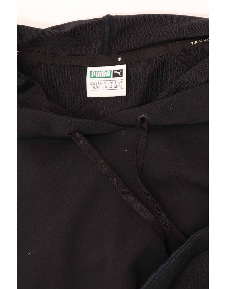 Puma Damen Übergroßer Kapuzenpullover UK 12 Medium Schwarz