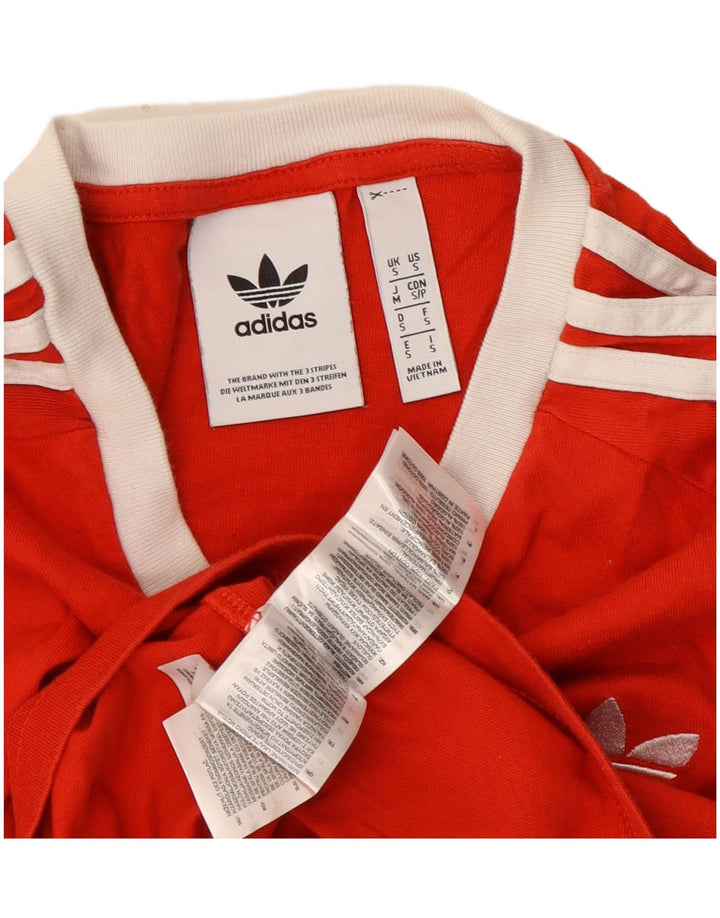 Adidas Herren T-Shirt Top Small Rot Baumwolle
