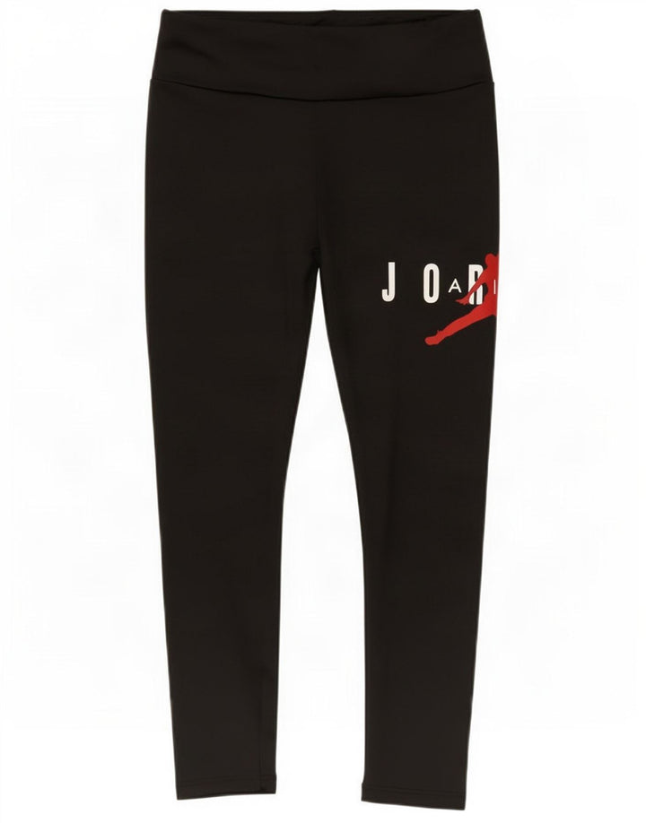 Jordan Mädchen-Leggings mit Grafik, 8–9 Jahre, Größe S, Schwarz, Polyester