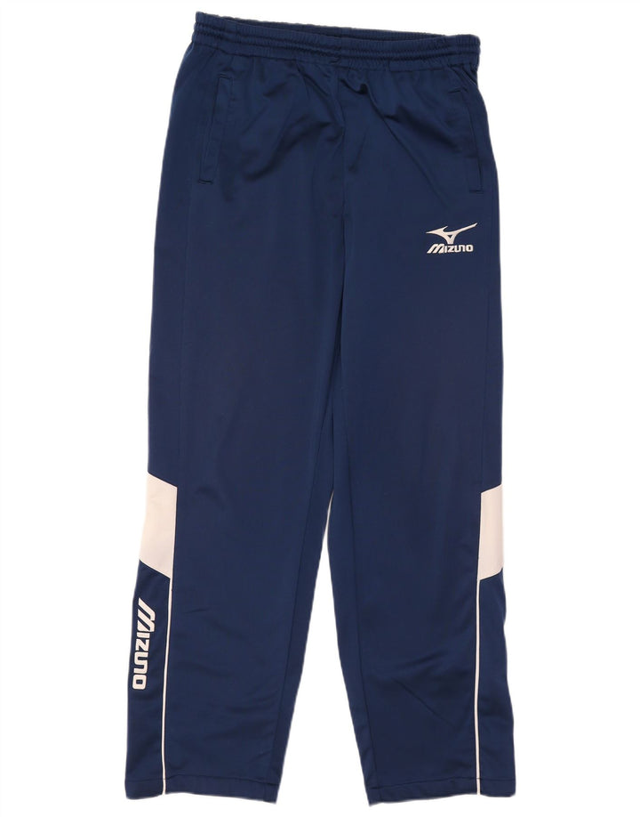 Mizuno Herren-Trainingshose mit Grafik, groß, Marineblau, Farbblock
