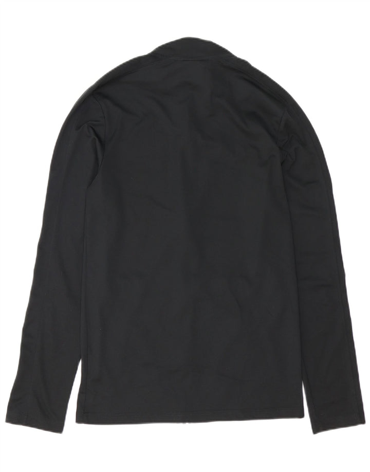 Nike Herren Dri Fit Slim Fit Trainingsanzug Top Jacke Small Schwarz Polyester
