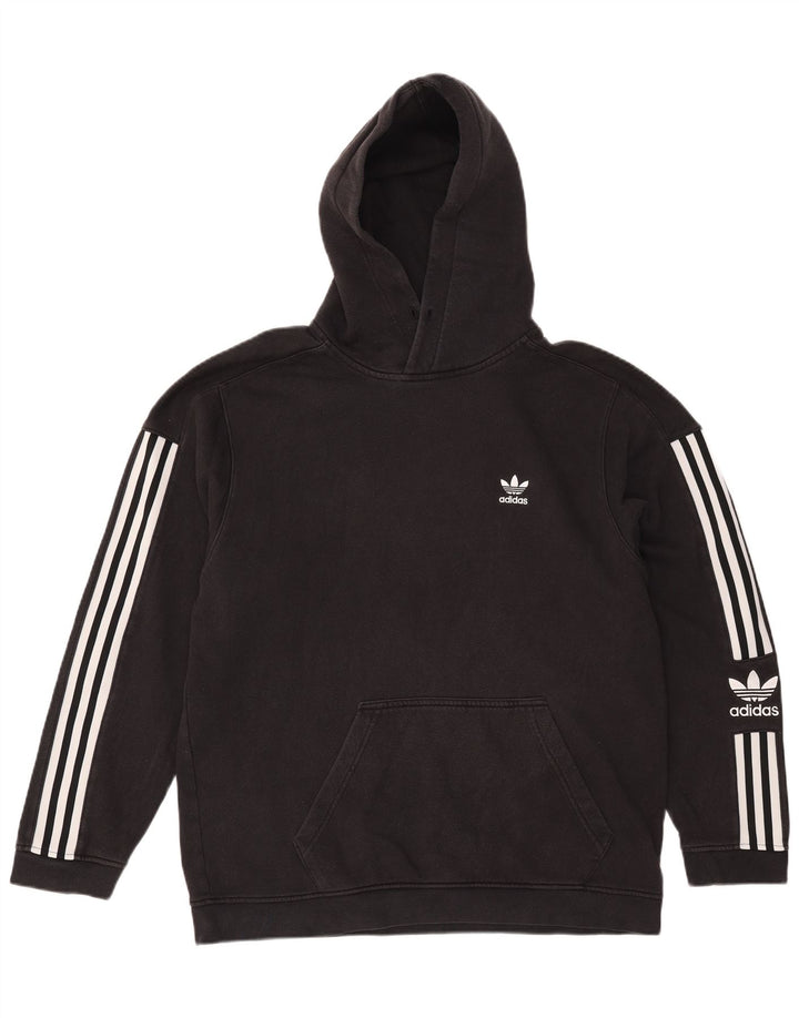 Adidas Herren Kapuzenpullover Mittelschwarz Baumwolle