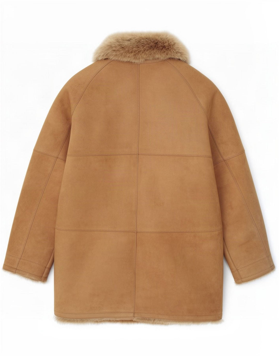 Vintage Damen Lammfelljacke UK 14 Medium Beige