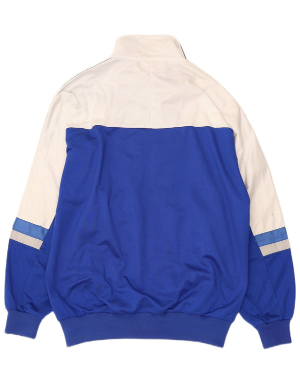 ASICS Damen-Trainingsanzugoberteil mit Grafik, IT 42, Mittelblau, Farbblock