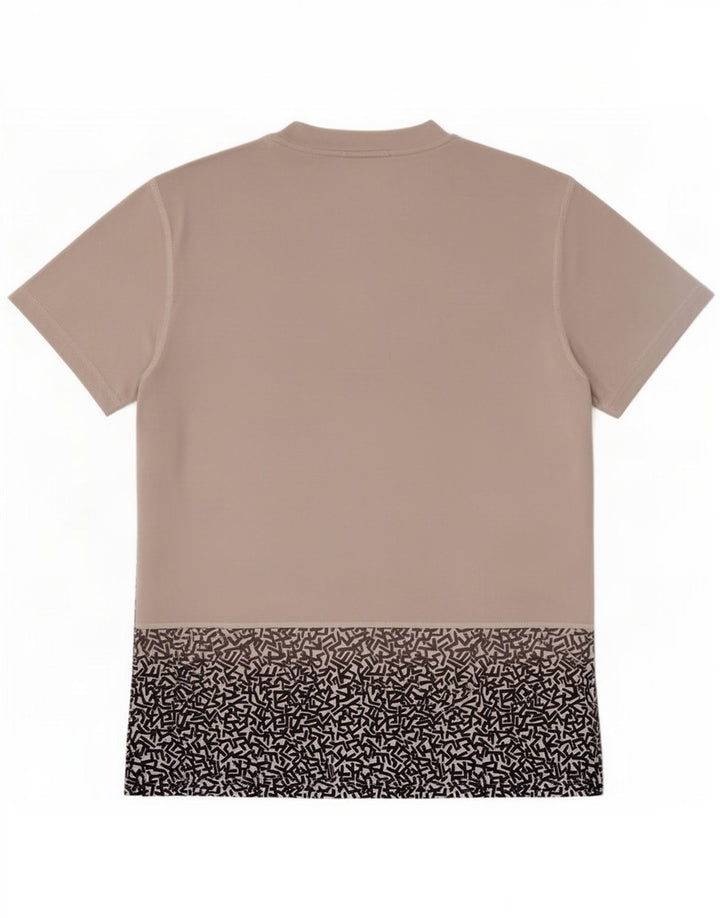 Nike Herren Dri Fit Grafik-T-Shirt-Oberteil Mittelgraues geometrisches Polyester