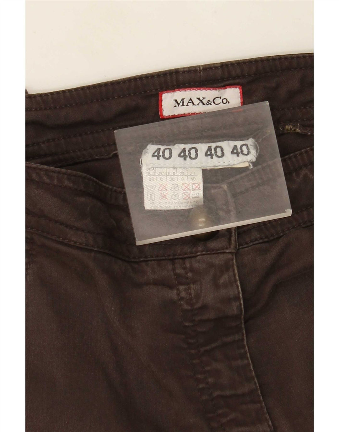 Max&Co. Slim-Cargohose für Damen, UK 8, Größe S, W30, L29, Braun