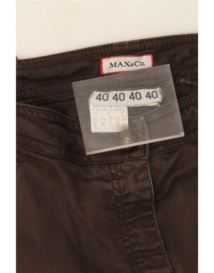 Max&Co. Slim-Cargohose für Damen, UK 8, Größe S, W30, L29, Braun