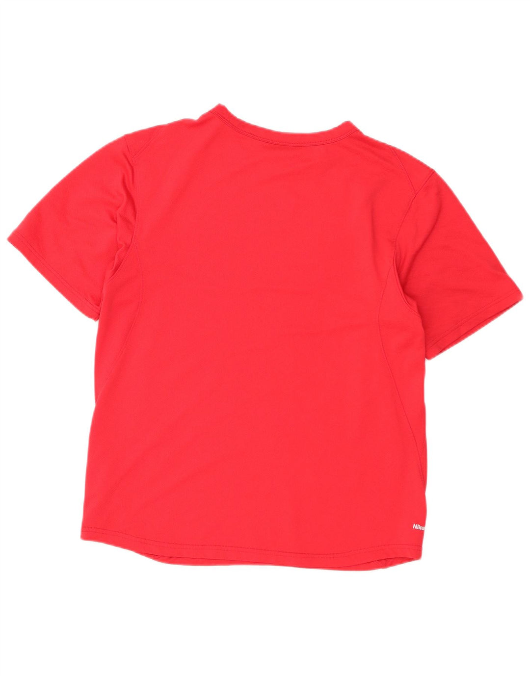 Nike Herren T-Shirt Top UK 39/41 Mittelrotes Polyester