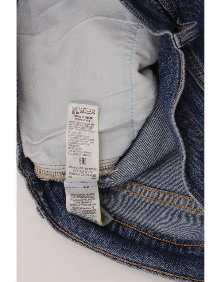 Marks & Spencer Herren-Jeansshorts, Größe M, W32, Blau, Baumwolle