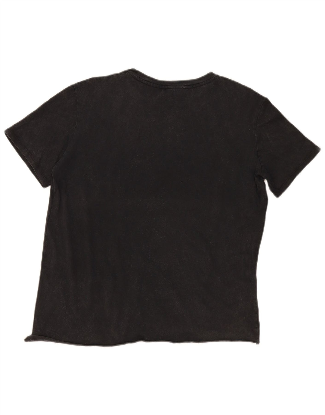 Vintage Damen T-Shirt Top UK 14 Large Schwarz