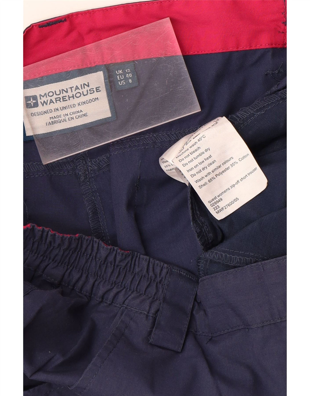 MOUNTAIN WAREHOUSE Damen Chinohose UK 12 M W30 L29 Marineblau