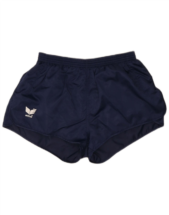 ERIMA Womens Sport Shorts UK 8 Small Navy Blue Polyester