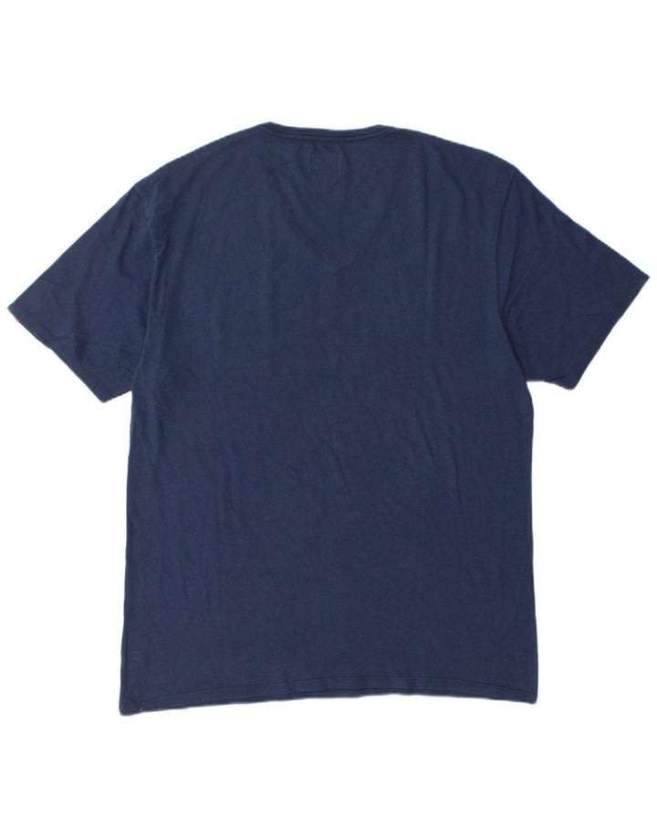 LEVI'S Herren T-Shirt Top 2XL Marineblau Baumwolle