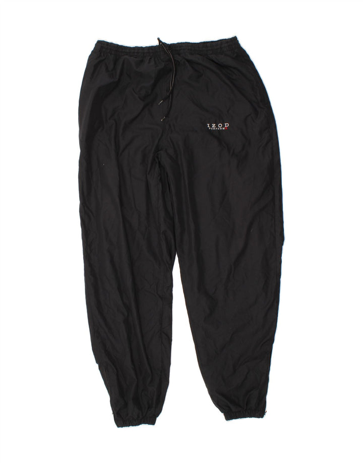 IZOD Mens Tracksuit Trousers Joggers XL  Black Polyester Vintage Izod and Second-Hand Izod from Messina Hembry 