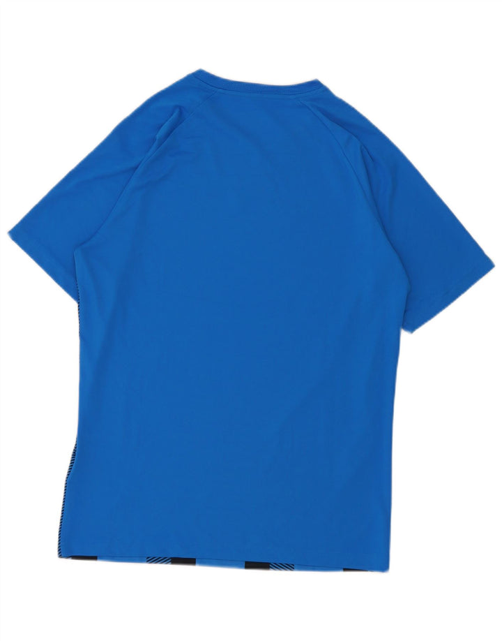 Puma Herren T-Shirt Top Small Blau gestreift Polyester