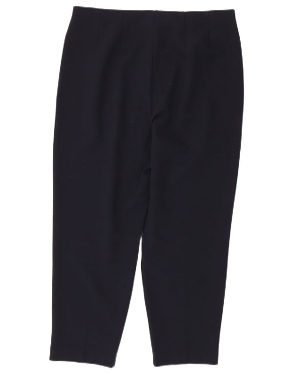 Marks & Spencer Damen-Hose, kurz geschnitten, UK 12, M, W32, L23, Marineblau